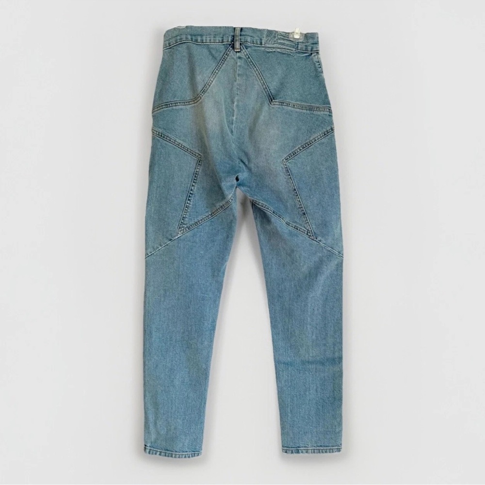 Revice Denim Star Back High Rise Ankle Jeans 28 (28x27)  Light Wash Tapered